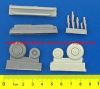 Su-17/22 exterior set - wheels, air scoops, flares/chaff (resin)