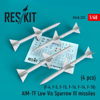 AIM-7F Low Vis Sparrow III missiles 4pcs F-4, F-5, F-15, F-16, F-14, F-18