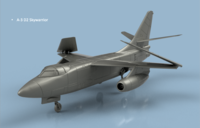 A-3 D2 Skywarrior folded wings (3 planes)
