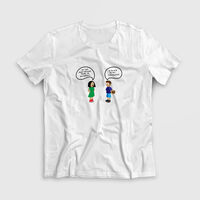 Biay T-Shirt "W sumie to nic... ciekawego" - rozmiar M
