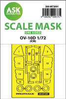 North American/Rockwell OV-10 D - one-sided external self-adhesive fit mask (for ICM72186 kit)
