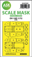 North American/Rockwell OV-10 D - double-sided external self-adhesive fit mask (for ICM72186 kit)