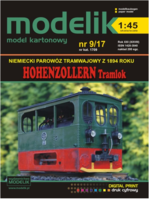Niemiecki parowz tramwajowy z 1894 roku Hohenzollern TRAMLOK