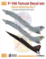 F-14A Tomcat Decal set - Movie Collection No.7 (for Revell, Ace corp. Academy kit)