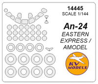 An-24 / An-24B / An-24RV / An-24RT / An-24T / An-024W (prototype) - (AMODEL/ EASTERN EXPRESS / BIG MODEL) + wheels masks - Image 1