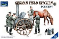 German field kitchen w/soldiers